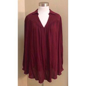 Umgee Long Sleeve Tunic Blouse